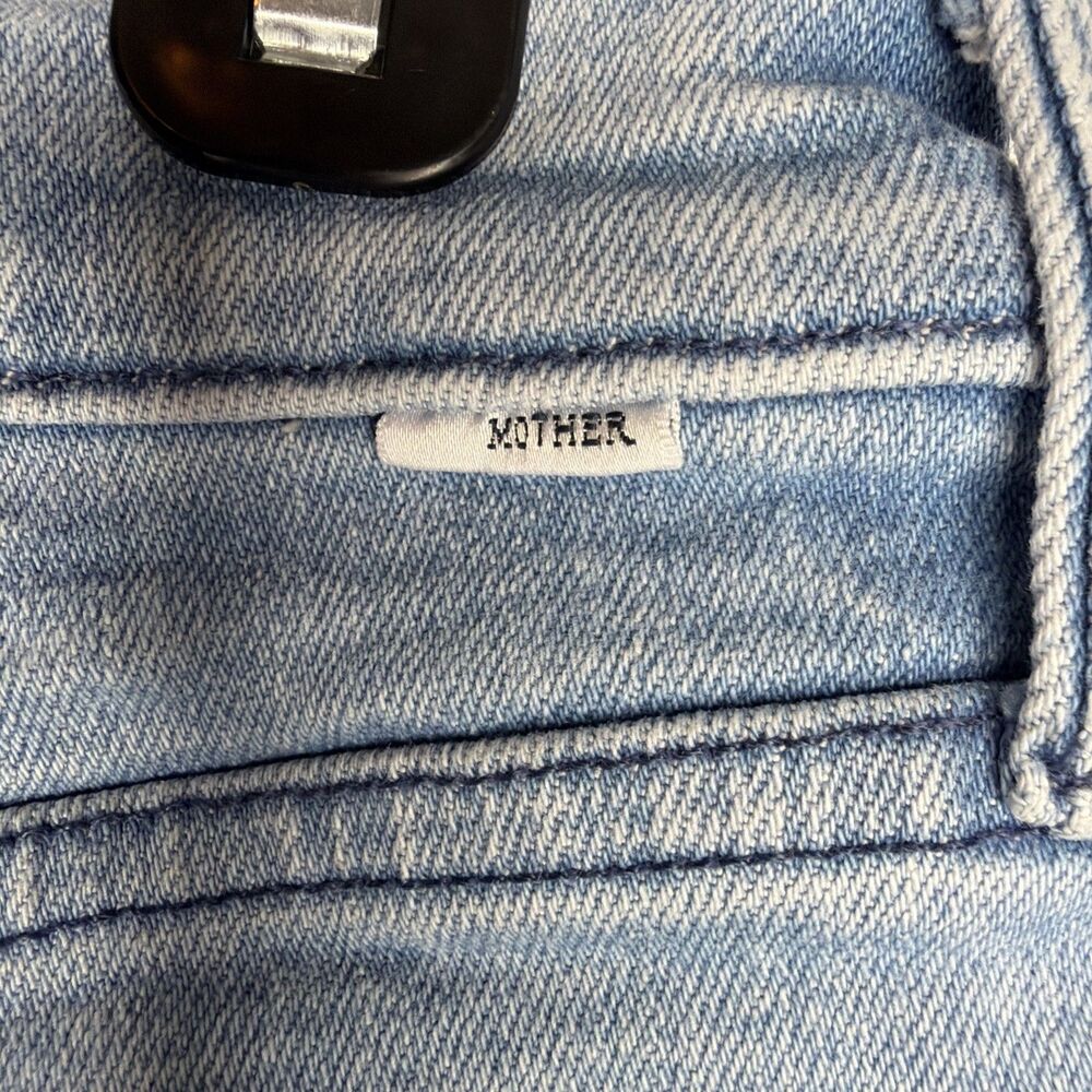 Mother Jeans The Proper Short in Cutting Glass 27 Button Fly Festival Coastal - Picture 5 of 8